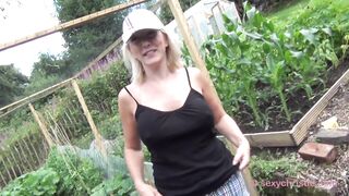 Christie Anal screws in shed