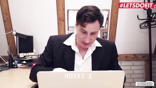 BumsBuero - Roxxy X Big Melons German Secretary Helps Boss With Her Cunt - LETSDOEIT roxxy x