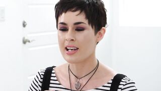 DOEGIRLS - (Olive Glass) - Big Tits MILF Plays With Her Hairy Vagina Until This Chick Cums Hard