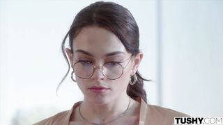 TUSHY Small Sophia gets schooled in anal by her professor