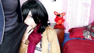 Mikasa Wishes Eren's Dick and Cum - Attack on Titan Cosplay
