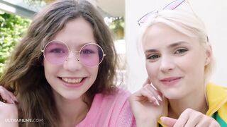 two girlfriends lure a stranger into a fuck