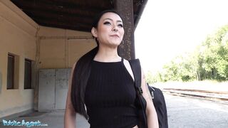 Public Agent Japanese Angel Rae Lil Ebony Bangs for Money