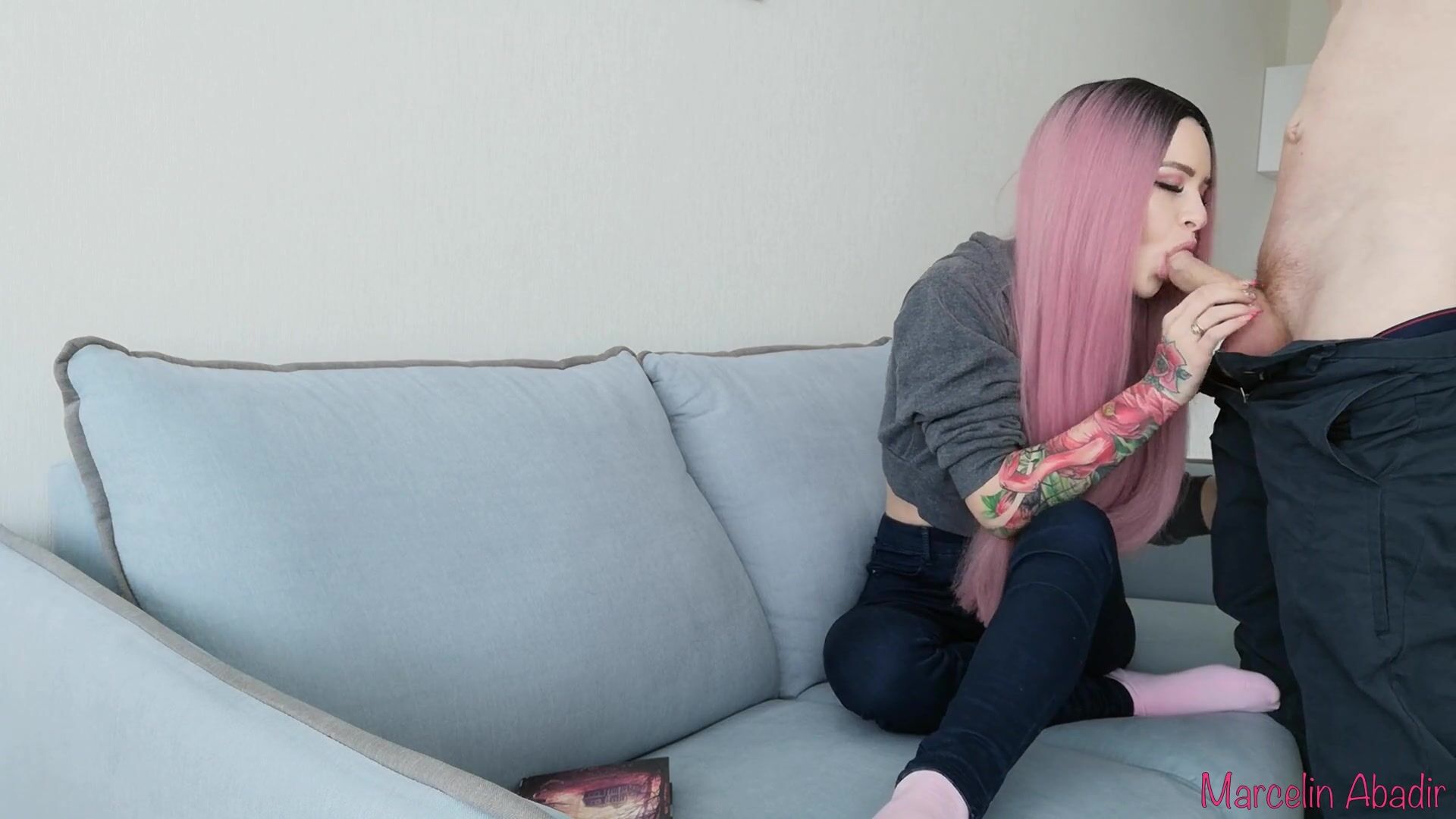 Drilled Gal in Constricted Jeans and Spunk flow for Cunt