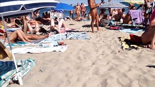 Kinky hidden livecam moments at the Cap d'Agde beach during the time that in vacation