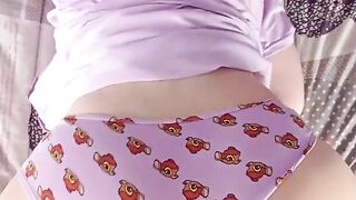 Real amateur movie scene with big ass step sister drilled through bambi panties!