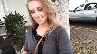 Nose Pierced Golden-Haired Hotty Fed Food & Thick Dong Cream For Dessert