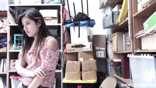 Shoplifters pussy fucked like a spread eagle (Jasmine Gomez)