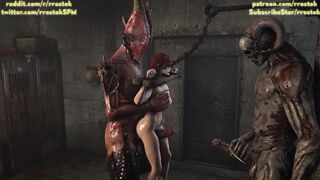 Liara and Female Shepard screwed hardcore by Monster Demons 3D Animation