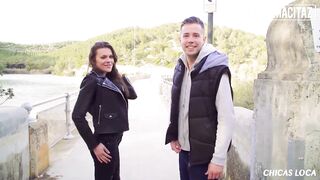 Risky Outdoor Fuck on a Bridge. Russian Playgirl