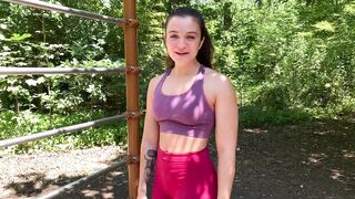 Part1 Anal casting for fitness coach Claire 1st time porn