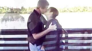 Screwing my fat wife outside by the lake