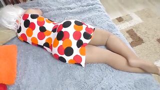 Aged woman likes to bend over and get screwed into booty from the back, until she cums