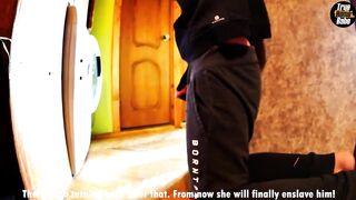 Cuckold caught his whore wife with a neighbor, but couldn't resist (English Subtitles) – TrueHomeBab