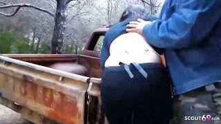 Busty teen brunette, Lisa Spice is having rough anal dance with a concupiscent stranger