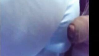 Encoxando a married woman inside a crowded educate