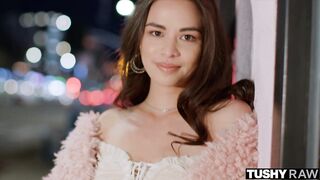 TushyRaw: Shy & pleasant Scarlett get her tiny assed stuffed on PornHD