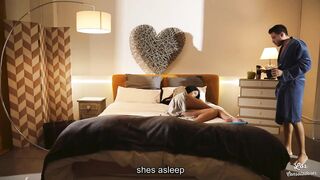 Los Consoladores: Nice-looking Russian babe gets consoled by wife and hubby on PornHD