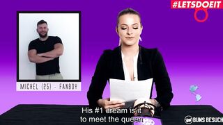 BUMSBESUCH - Busty Porn Star Josy Black Visits Fan And Offers Her Twat - LETSDOEIT