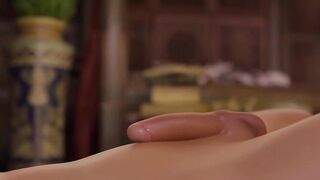 Rapunzel's first footjob