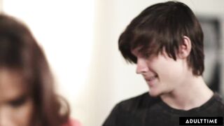 ADULT TIME - Single Stepmom Syren De Mer LOVES Riding Her Stepson's Big Shlong!