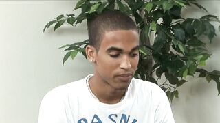 Deauxma is fucking a handsome, black guy on the couch, after making out with him