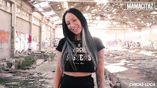 MAMACITAZ - Big Ass Brunette hair Hair Deborah Diamond Is Ready To Get Banged Outdoor