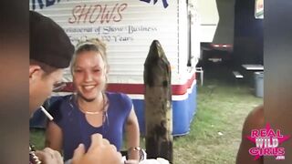 Redneck Strumpets Getting Naked in Campground p1