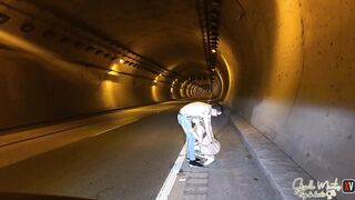 my step uncle gets me off the subway and fucks me in front of the cars