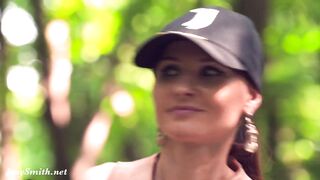 Beautiful Jeny Smith shaking her butt in public