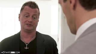 Husband Watches His Doxy Wife Fuck The Big Ramrod Real Estate Agent