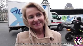 50yo golden-haired milf Cynthia having a hardcore gangbang