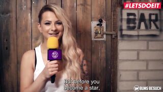 BUMSBESUCH - Slender Hottie Sina Longleg Takes It Deep From Pro Porn Star - LETSDOEIT