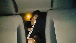 I can't stand it and I fuck my girlfriend's almost any astonishing friend in the backseat of the car after leaving the GYM - I SHIELD HER REAL AMATAUR RIDING IN THE CAR