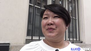 Asian milf Celine gets her ass fucked at the hotel where she works