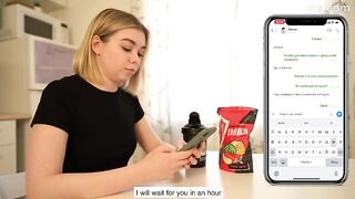 Corpulent golden-haired playgirl is bouncing up and down during the time that riding a rck hard dong like a pro