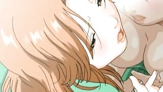 Busty manga babe gets clit rubbed - clip 1