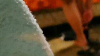 My aunt from Guatemala discovers me while I'm spying on her and we end up gossiping, in the end I can't take it anymore I had to give it sluggishly