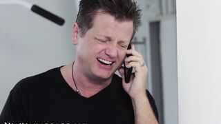 NURU MASSAGE - Kira Noir Has Her Constricted Snatch Smashed By Her Client With An Erectile Problem FULL