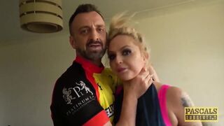 PASCALSSUBSLUTS - UK Golden-haired Lousie Lee Anal Drilled Roughly