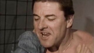 Gina Wild in nature's garb and banged