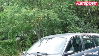 BumsBus - July Johnson Busty German Teen Paid For Hardcore Interracial Car Sex - LETSDOEIT