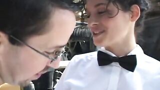 Hawt bus driver seducing school male