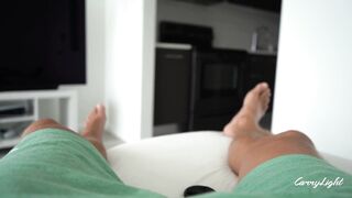 Step Mom caught Step Son wanking Step Son got hard when voyeuring Step Mom and imagine to bang her doggy