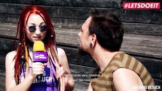 BUMSBESUCH - Kinky Porn Star Jezzicat Astonishing Lesbian Fucking With Amateur Girl - LETSDOEIT