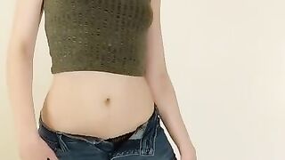 Tiny brunette TaylorMorganHi dances, disrobes, sucks, fucks. and cums in this passionate sex video