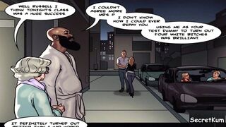 Art Class season #1 ep. #5 - Old Lady craves Big black Penis too Granny Extreme Deepthroat