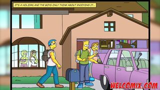 Avid holiday in the country house - The Simptoons