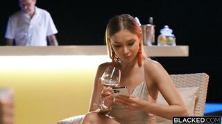 Hot golden-haired, Venera Maxima likes to fuck black boyz and suck their big, hard dicks