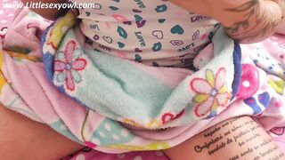 my stepdad was so concupiscent when this stud saw my panties that this stud forgotta put a penis-sock on and got me pregnant by filling my tight vagina with his creampie!